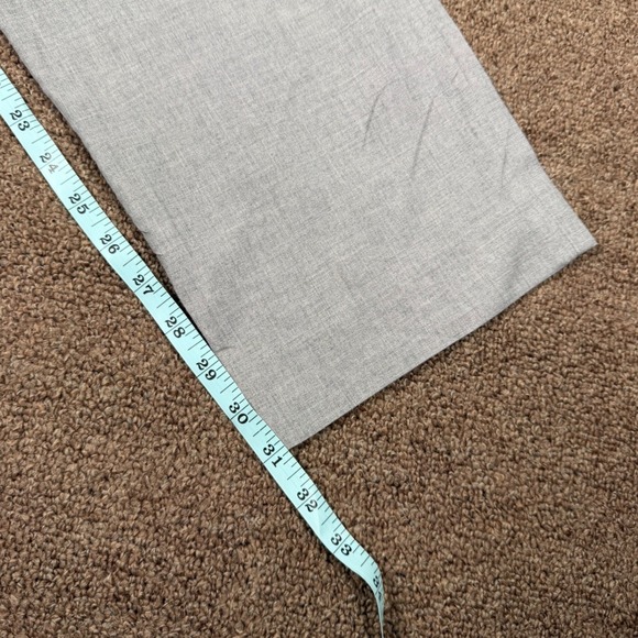 J Crew Bowery Slim Fit Mens Light Gray Cotton Dress Pants W36 L32 - Picture 10 of 11